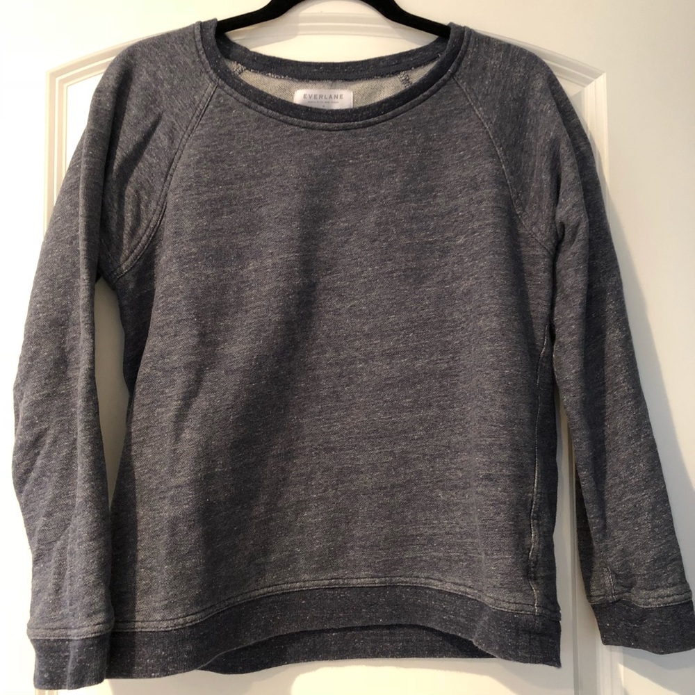 Everlane - Women’s Crew Sweatshirt - Navy Marled